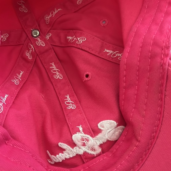 Sea Island Womens Golf Cap Hat pink embroidered - Picture 14 of 16
